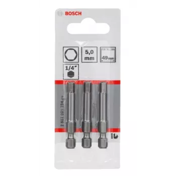 Ruuvauskärki Bosch 2607001734 erittäin kova 3 kpl kuusiokolo 5 mm