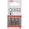 Bosch 2607001722 kuusiokärki 3 mm, erittäin kova, C 6,3, 3 kpl