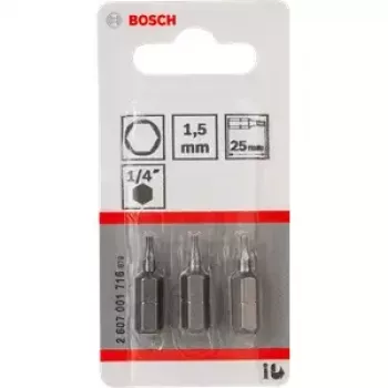 Bosch 2 607 001 716 ruuvauskärjet 3 kpl
