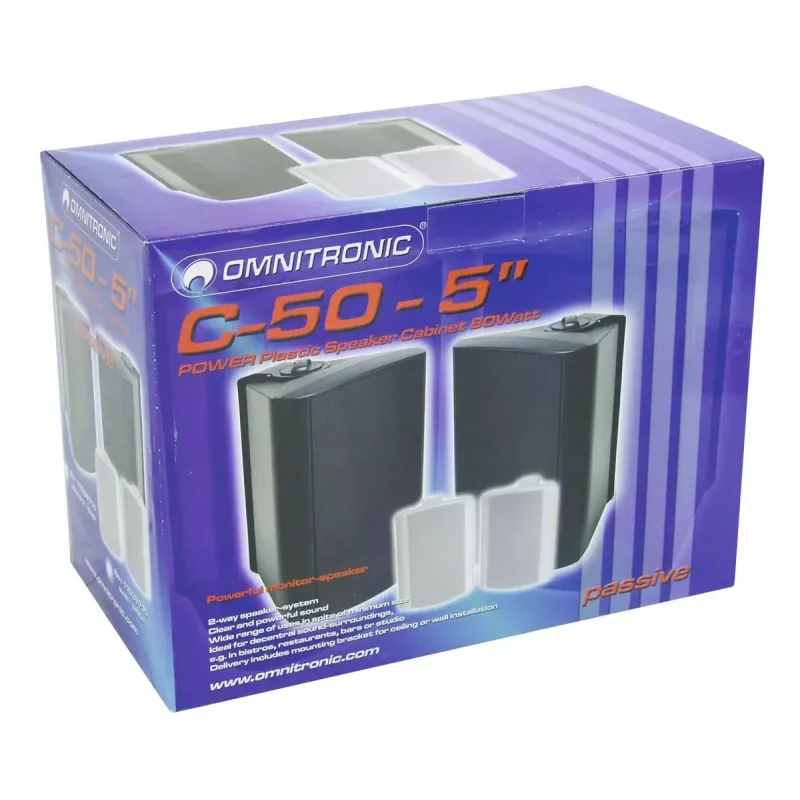 2-tiekaiutin Omnitronic 11036714 40 W