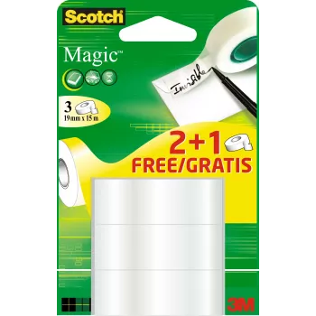 3M Magic matt 15 m läpinäkyvä 3 kpl