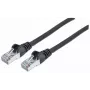 Intellinet verkkokaapeli, Cat7-kaapeli/Cat6A-liitin, 15 m, musta, kupari, S/FTP, LSOH/LSZH, PVC, RJ45, kullatut kontaktit, lukituskielen suoja, taittumissuojus, elinikäinen takuu