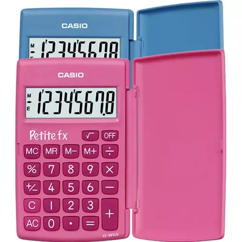 Peruslaskin Casio Petite FX tasku perus pinkki