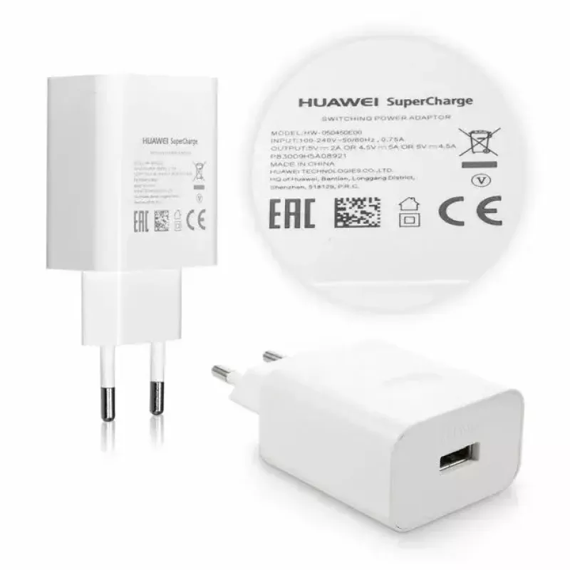USB-C-laturi HUAWEI HW-050450E00 QuickCharge 5A valkoinen — USB-C-verkkolaite