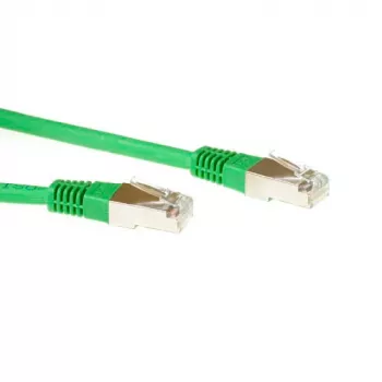 ACT vihreä 10 metrin F/UTP CAT5E verkkokaapeli RJ45-liittimillä