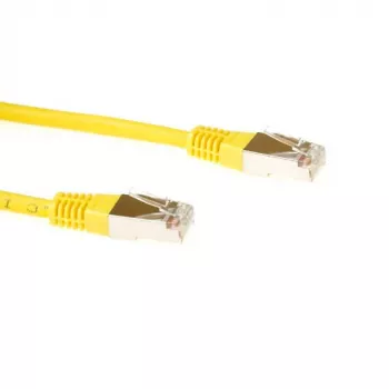 ACT keltainen 3 metrin F/UTP CAT5E verkkokaapeli RJ45-liittimillä