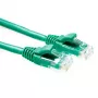 ACT vihreä 10 metrin U/UTP CAT5E -verkkokaapeli komponenttitasolla RJ45-liittimillä