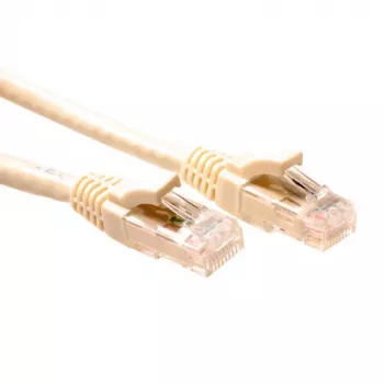 ACT Ivory 2 metrin U/UTP CAT6 -verkkokaapeli komponenttitasolla RJ45-liittimillä