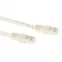 ACT IB1015 Cat6a U/UTP kytkentäkaapeli, RJ45, 15 m, norsunluu