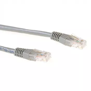 ACT Harmaa 20 metrin LSZH U/UTP CAT6A -verkkokaapeli RJ45-liittimillä