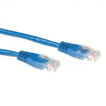 ACT Sininen 3 metrin LSZH U/UTP CAT6A -verkkokaapeli RJ45-liittimillä