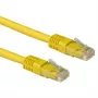 ACT Keltainen 2 metrin LSZH U/UTP CAT6A -verkkokaapeli RJ45-liittimillä