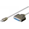 USB-tulostinkaapeli Goobay 95433 läpinäkyvä 1,5 m