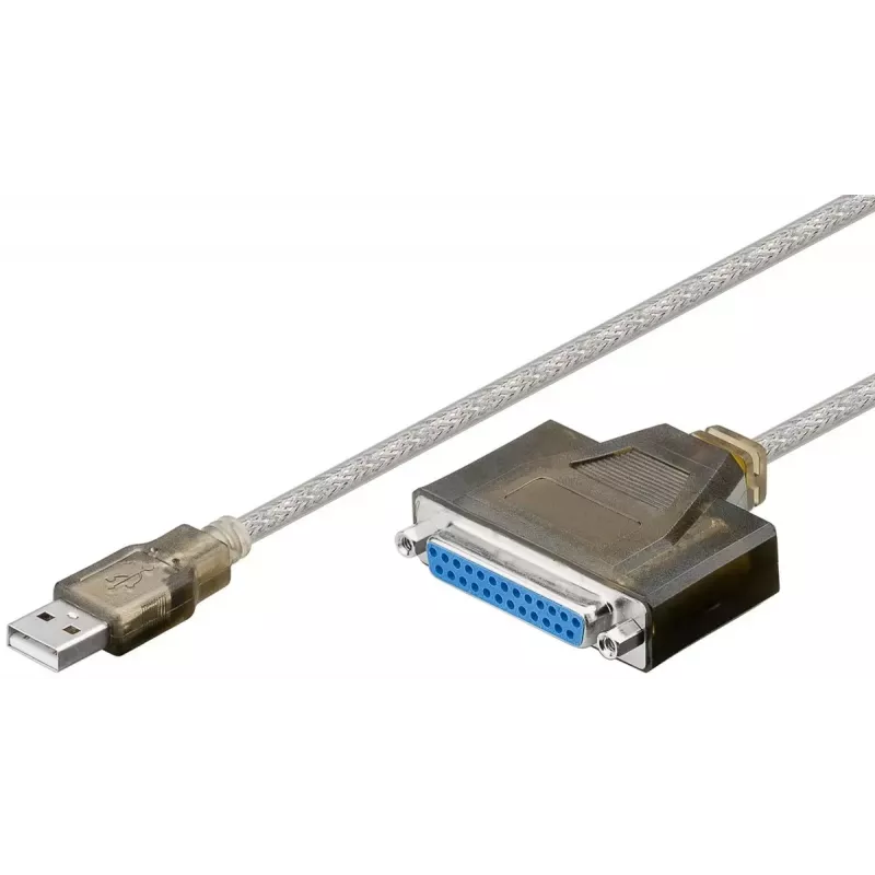USB-tulostinkaapeli Goobay 95433 läpinäkyvä 1,5 m
