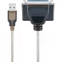 USB-tulostinkaapeli Goobay 95433 läpinäkyvä 1,5 m