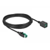 Aktiivinen USB-jatkokaapeli DeLOCK 85984 12V 5m musta