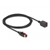 Aktiivinen USB-jatkokaapeli DeLOCK 85986 24 V 2 m musta