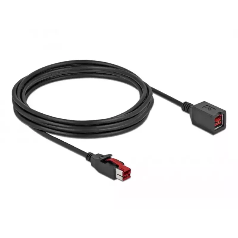 Aktiivinen USB-jatkokaapeli DeLOCK 85988 24 V 4 m musta