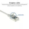 ACT harmaa 0,25 m LSZH U/FTP CAT6A datakeskus Slimline -verkkokaapeli snagless RJ45-liittimillä