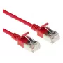 ACT punainen 2 m LSZH U/FTP CAT6A datakeskus Slimline -verkkokaapeli RJ45-liittimillä