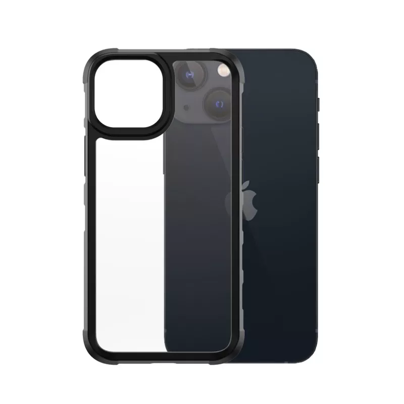 PanzerGlass SilverBullet ClearCase -suojakotelo iPhone 13 Mini musta
