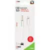 Audiokaapeli 2GO 797218 1 m 3,5 mm Lightning valkoinen