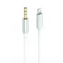 Audiokaapeli 2GO 797218 1 m 3,5 mm Lightning valkoinen
