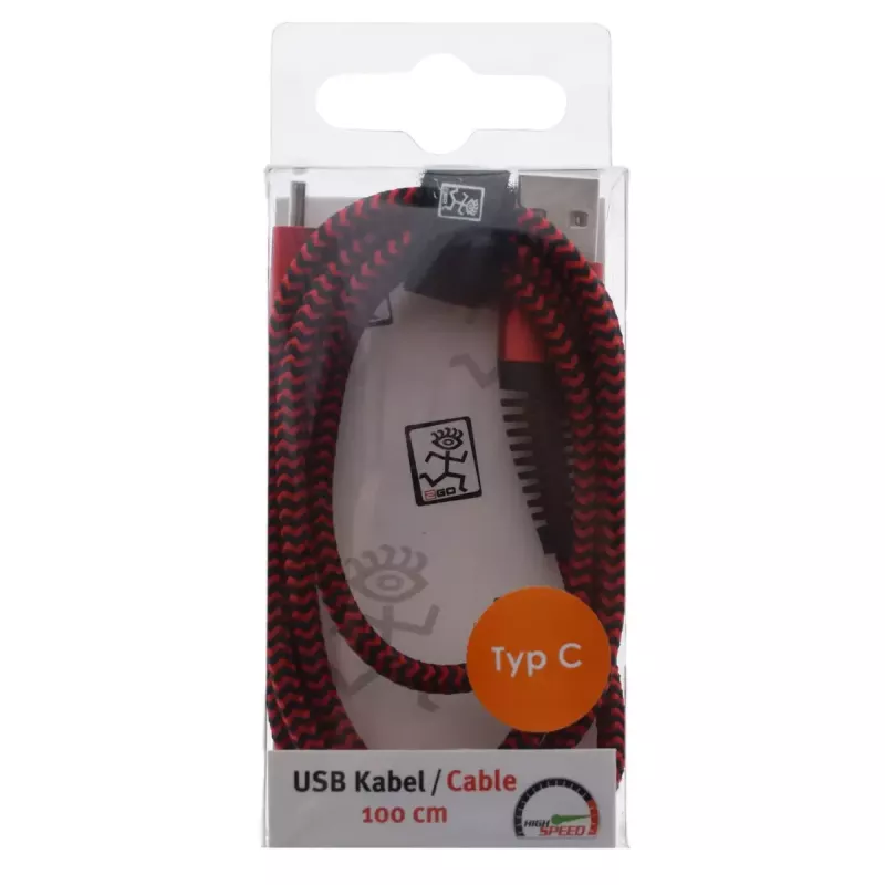 USB-kaapeli 2GO 795947 USB 3.2 Gen 1 1 m USB B - USB C punainen