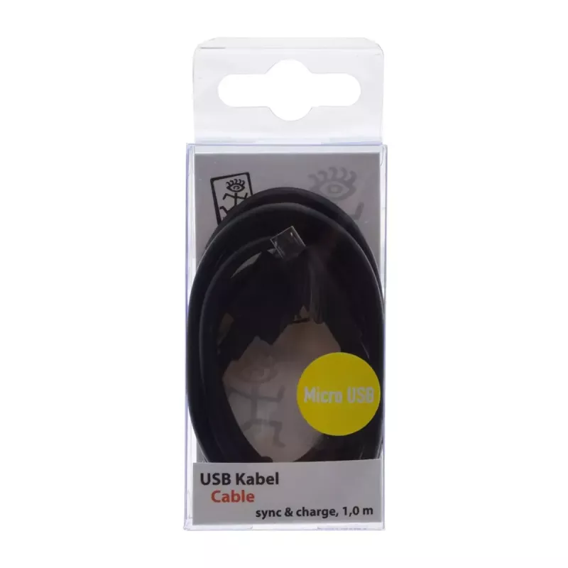 USB-kaapeli 2GO 795201 1 m USB B - Micro-USB B musta
