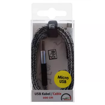 USB-kaapeli 2GO 795951 1 m USB B - Micro-USB B hopea