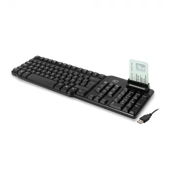 ACT langallinen näppäimistö älykortinlukijalla (Azerty/BE-asettelu)