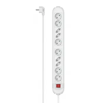 Hama 00223041 virranjakaja 1,5 m 10 AC-lähtöä sisäkäyttöön valkoinen