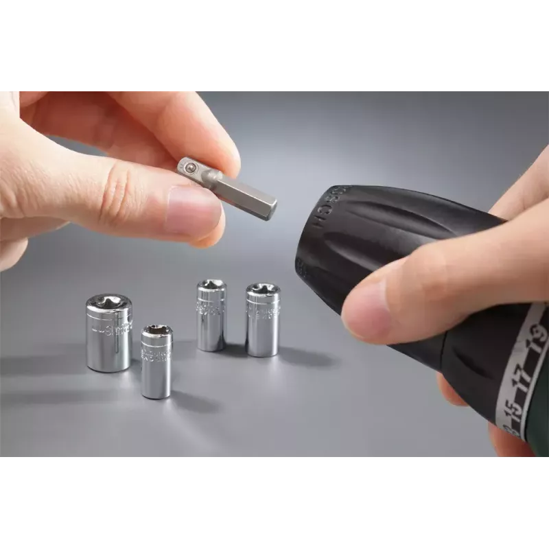 kwb 105000 hylsysarja 1/4" adapterilla, 7/8/10/13 mm, 5 kpl