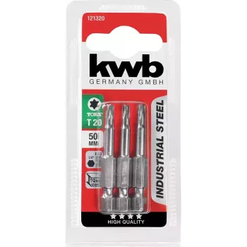 kwb INDUSTRIAL STEEL BITS 50 MM TORX T15 3 kpl