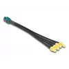 DeLOCK 90143 -koaksiaalikaapeli 0,2 m Mini FAKRA Z 4 x SMA musta