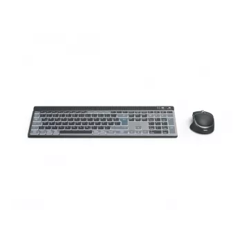 Hama WKM-750 näppäimistö hiiri sisältyy koti/toimisto Bluetooth QWERTZ saksa antrasiitti, musta, sininen
