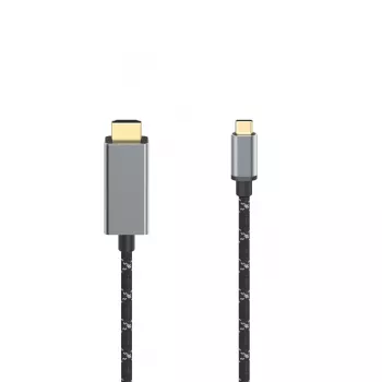 Hama 00200509 HDMI-kaapeli 1,5 m HDMI Type-A (standardi) USB Type-C musta