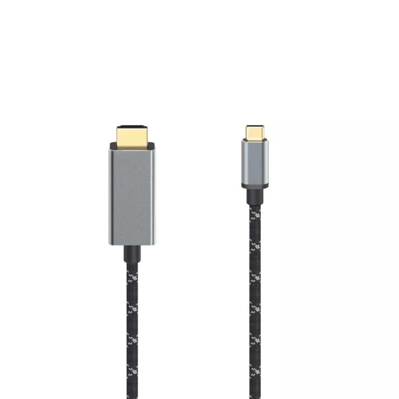 Hama 00200509 HDMI-kaapeli 1,5 m HDMI Type-A (standardi) USB Type-C musta