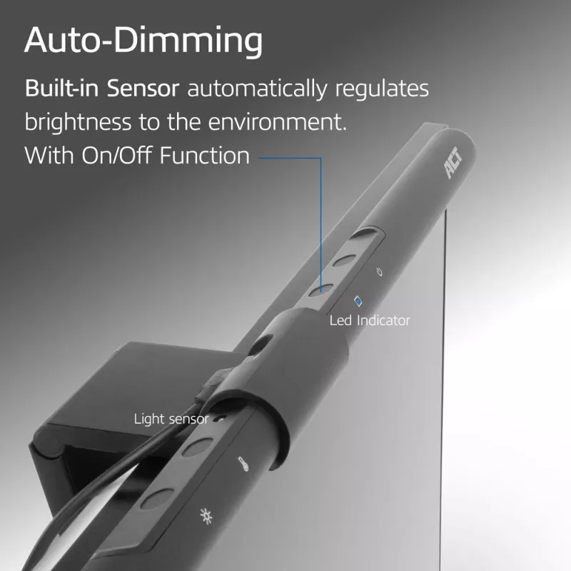 Näytön LED-valonauha ACT AC8055 — himmennettävä, USB-käyttöinen näyttövalo