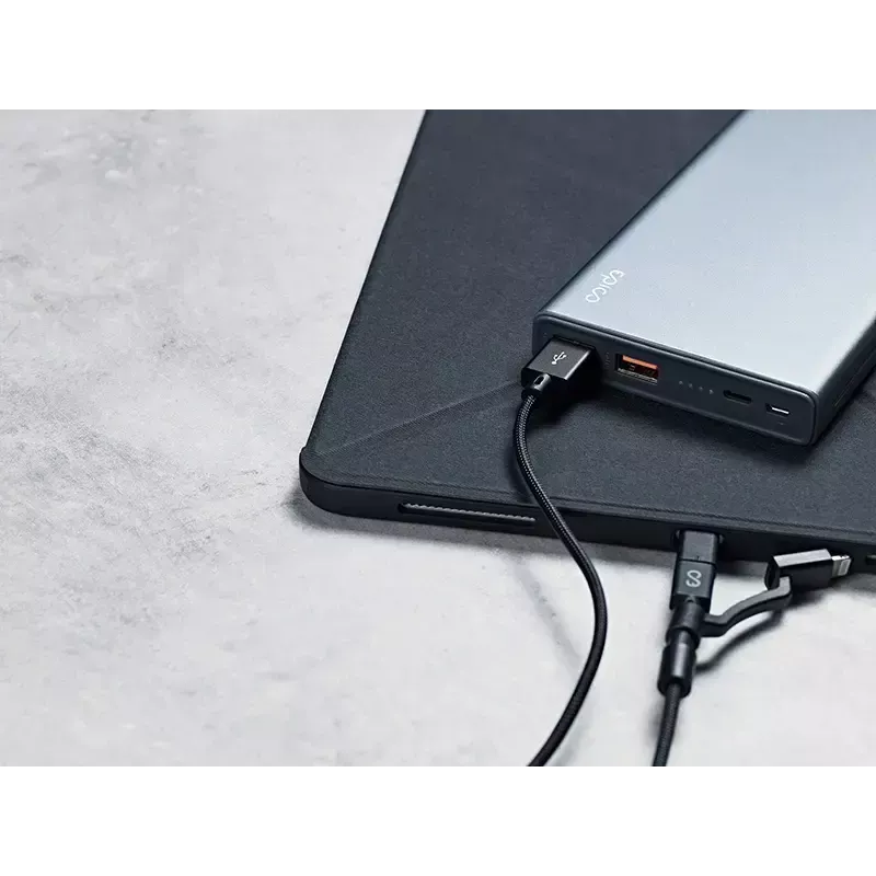 USB-A–USB-C-/Micro-USB-B-/Lightning-3-in-1-kaapeli 1,2 m Epico