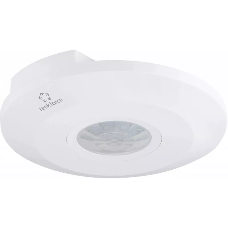 Renkforce 1488533 kattoon asennettava PIR-liiketunnistin, 360 astetta, rele, valkoinen, IP20