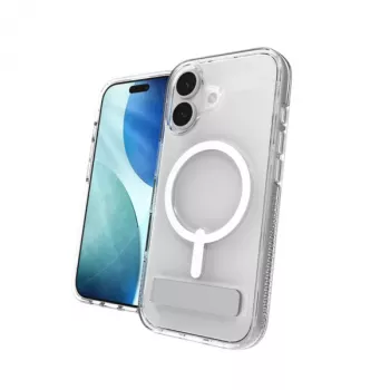 ZAGG Crystal Palace Snap Kickstand kotelo Apple iPhone 17:lle, cover, Apple, iPhone 17, 16 cm (6,3 tuumaa), läpinäkyvä