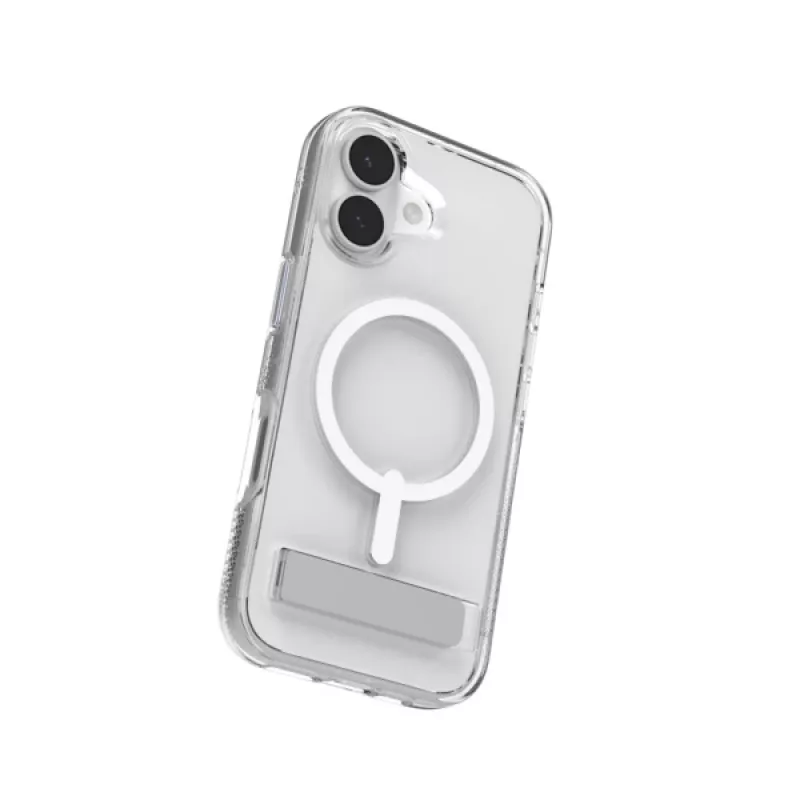 ZAGG Crystal Palace Snap Kickstand kotelo Apple iPhone 17:lle, cover, Apple, iPhone 17, 16 cm (6,3 tuumaa), läpinäkyvä