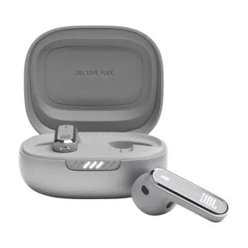 JBL LIVE FLEX kuulokkeet langaton in-ear puhelut/musiikki Bluetooth hopea