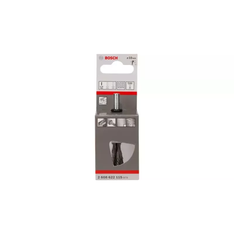 Teräsharja Bosch Pencil Brushes solmittu teräs halkaisija 1 cm