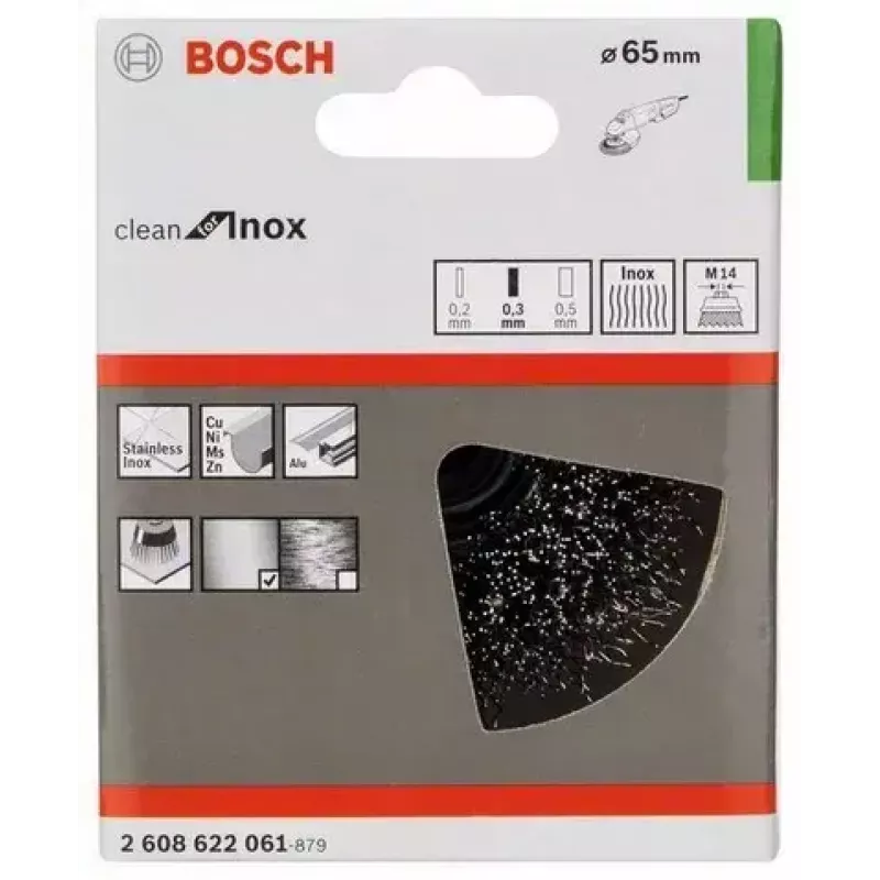 Bosch 2 608 622 061 kuppiharja, metallinen