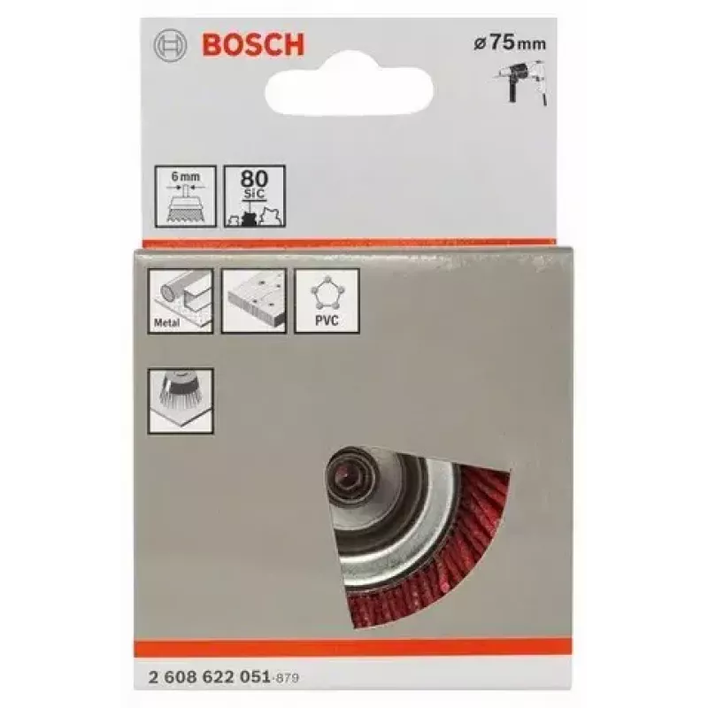 Bosch 2 608 622 051 teräsharja/kuppiharja 7,5 cm