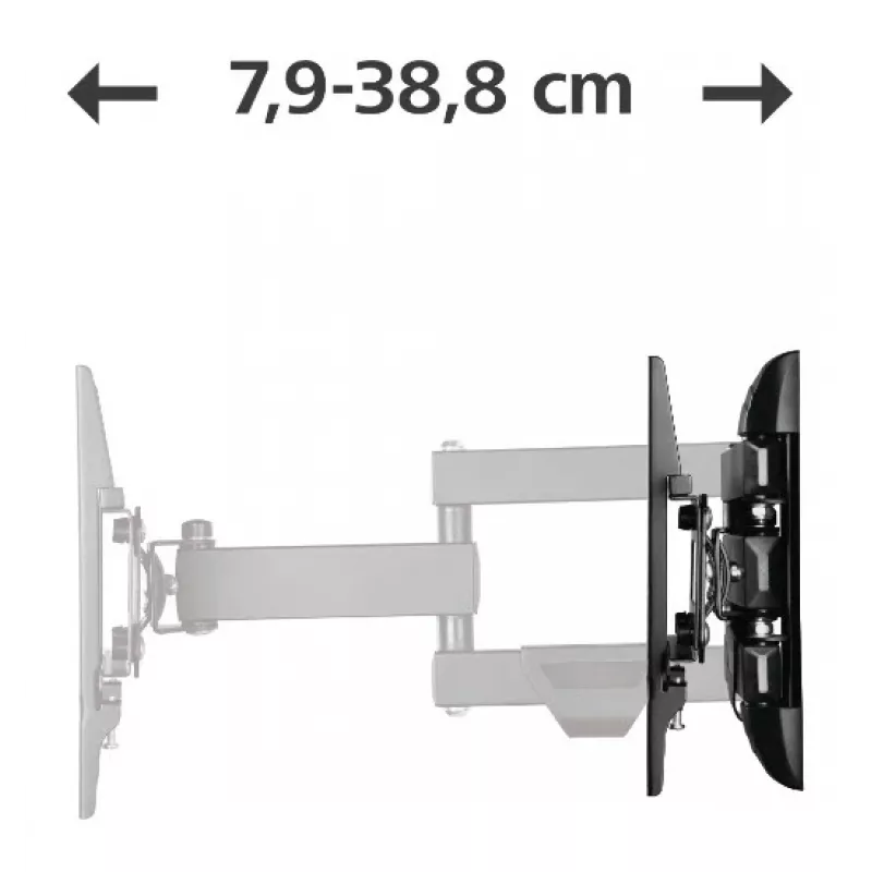 Hama 00220840 TV-teline/jalusta 121,9 cm (48 tuumaa) musta