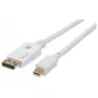 Techly ICOC MDP-020T4K DisplayPort-kaapeli 2 m Mini DisplayPort valkoinen
