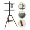 Techly ICA-TR58 TV-jalusta/stand 165,1 cm (65 inch) musta, puu